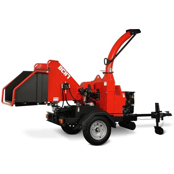 MechMaxx PowerDCH7 7-inch hydraulic-feed gas woodchipper